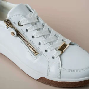 Ara - 34432-83 - Rei Low - White Patent Sneaker