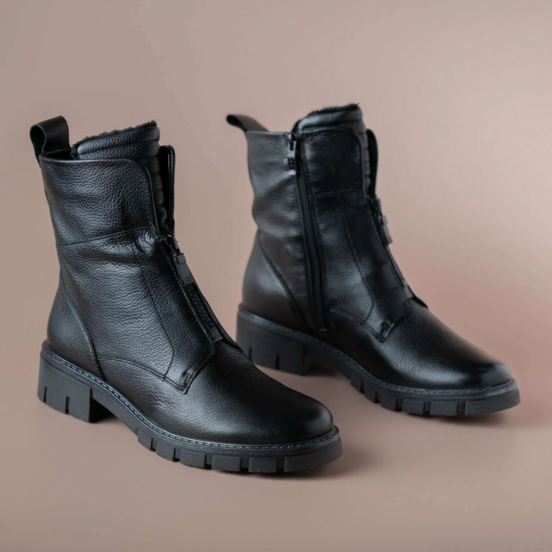 ara__deon_womens_lug_sole_0.webp Ara - Deon Women's Lug Sole Leather Moto Boot