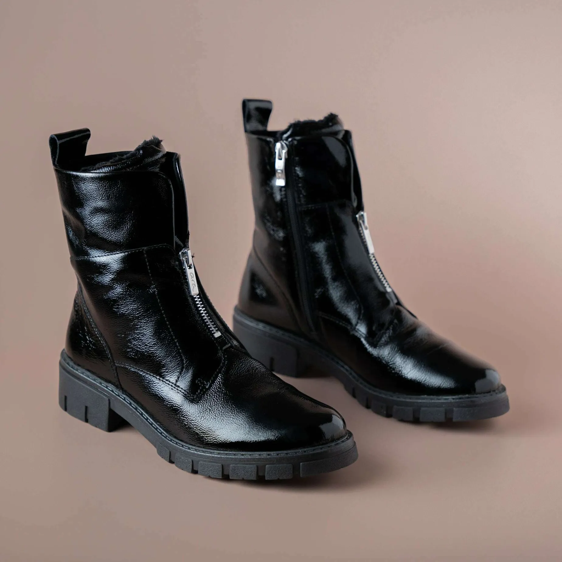 ara__deon_womens_lug_sole_1.webp Ara - Deon Women's Lug Sole Leather Moto Boot