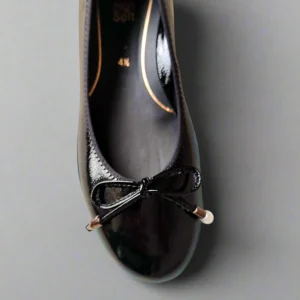 Ara - Scout Black Patent Leather Ballet Flat