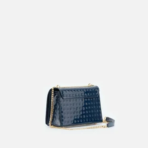 ARCADIA - Laila Medium Crossbody - Blue Patent