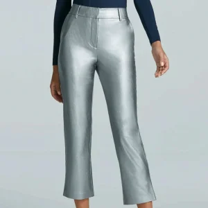 Commando - FAUX LEATHER 5-POCKET Pant - Pewter