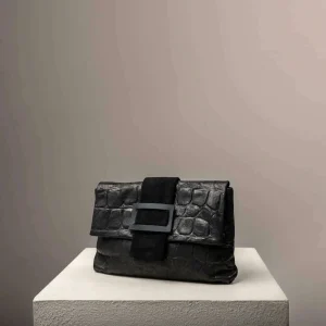 DANIELLA LEHAVI - Eva Clutch - Black Crocco