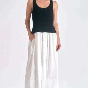 ELAN - Icon Maxi Dress - Black & White
