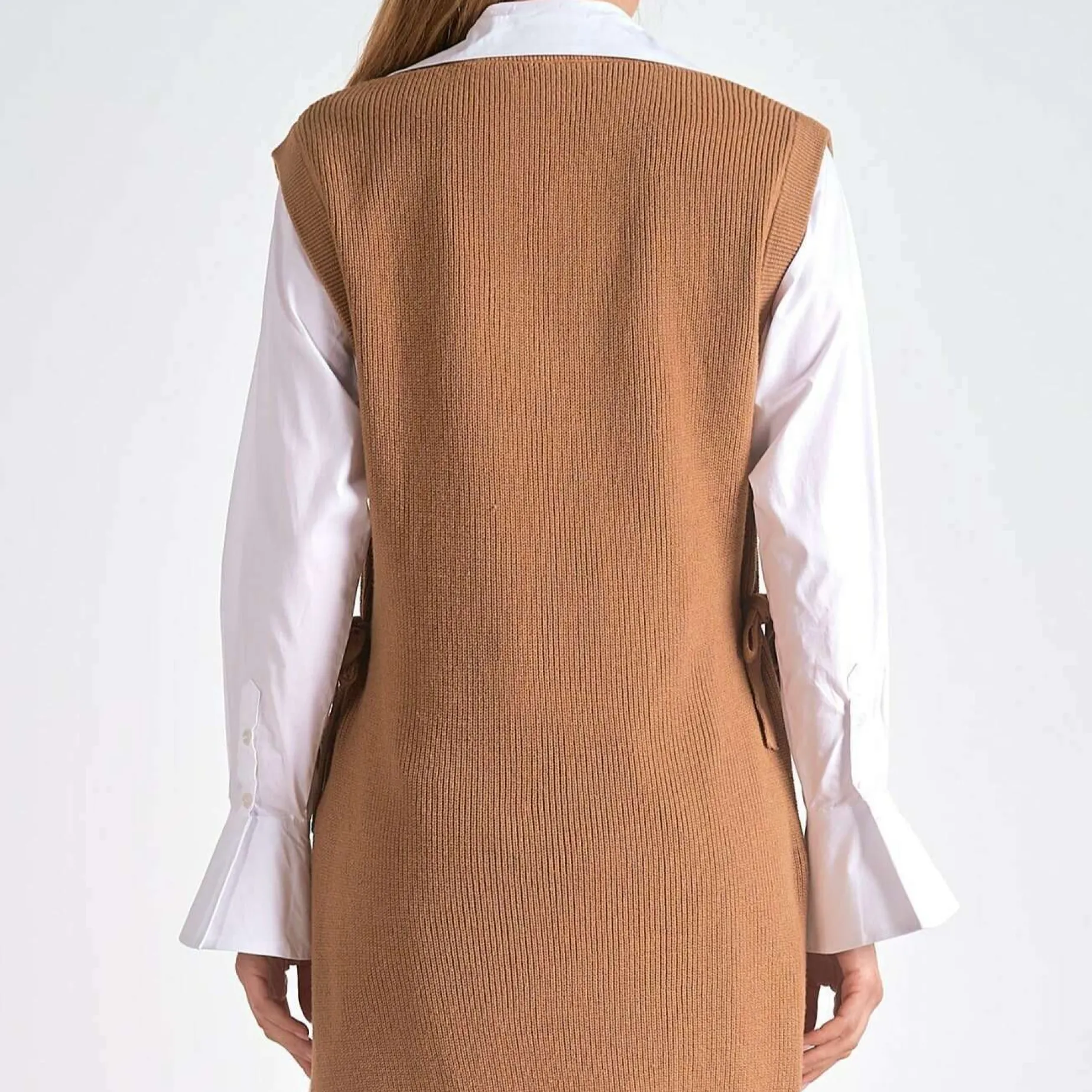 elan__nia_dress__white_am_1.webp ELAN - Nia Dress - White & Tan