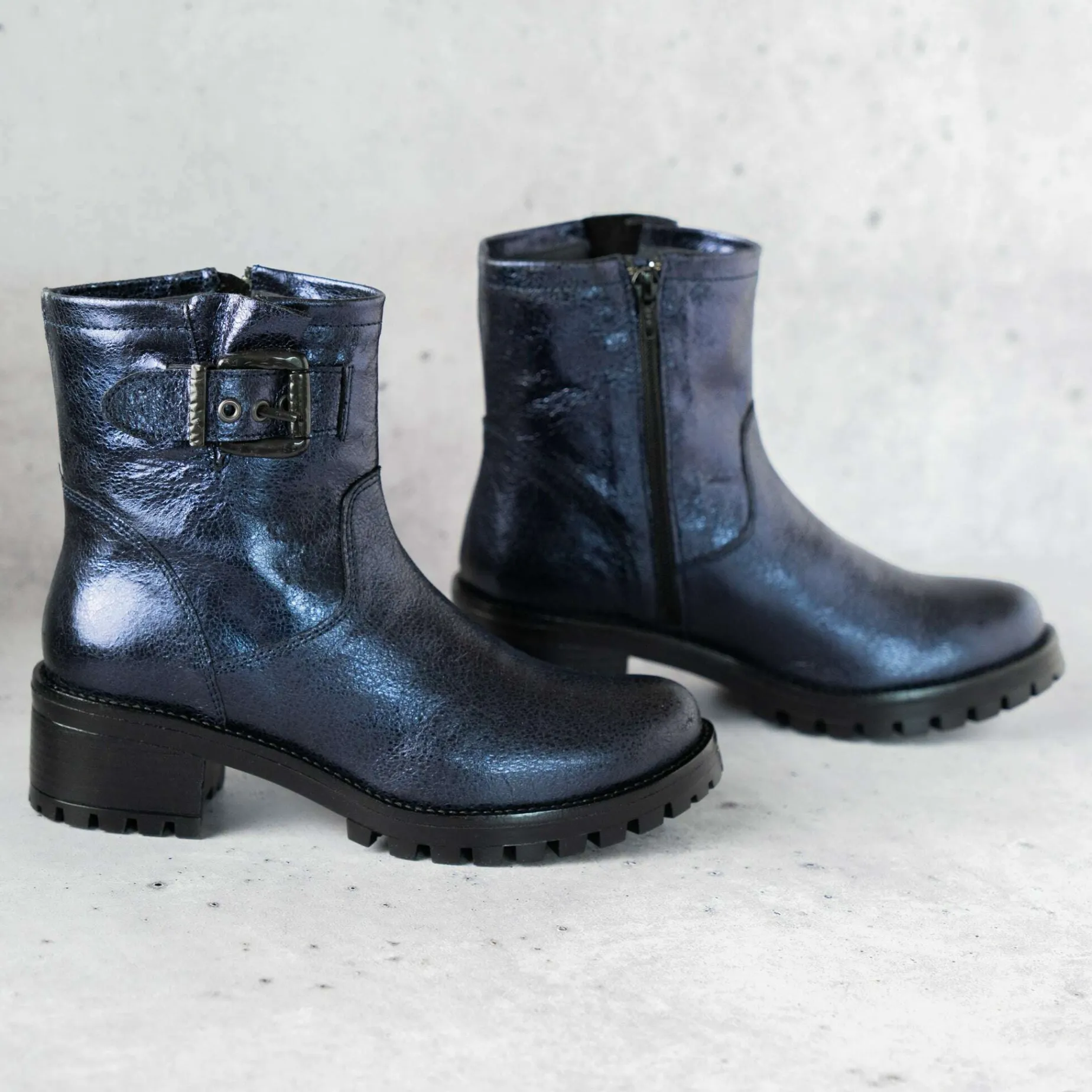 eric_michael__leah_metall_0.webp Eric Michael - Leah Metallic Blue Lug Sole Boot