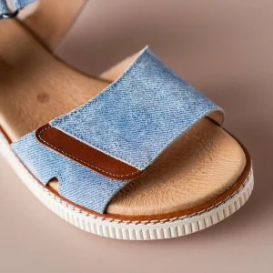 ERIC MICHAEL- ARIANA Adjustable Low Wedge Sandal