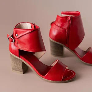 ERIC MICHAEL CALLIE High Heel Leather City Sandals
