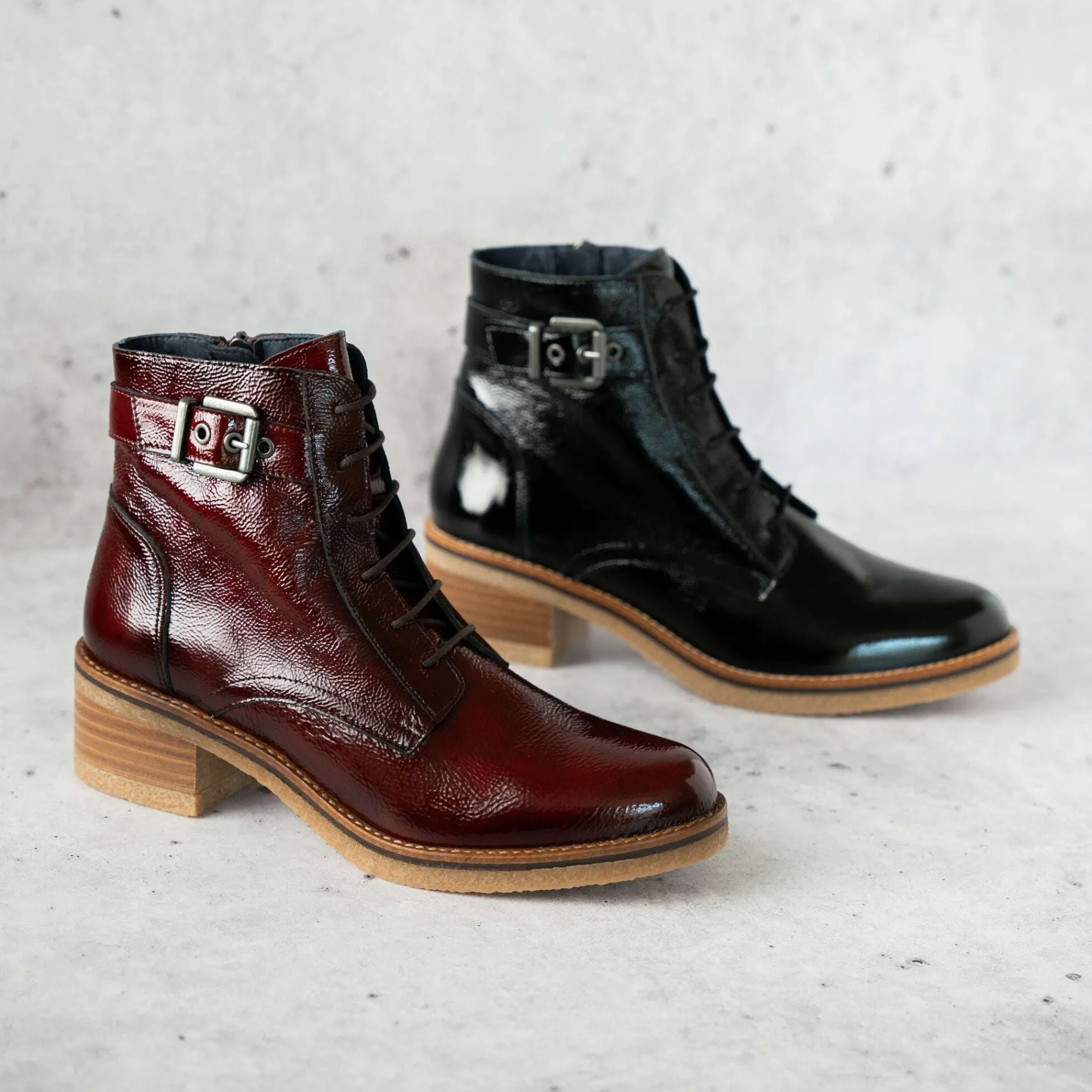 fluchos__d_patent_leather_0.webp FLUCHOS - D8686 Patent Leather Lace Up Boots