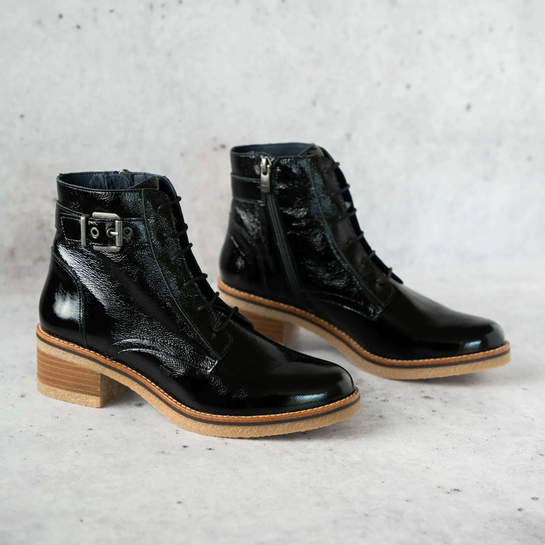 fluchos__d_patent_leather_2.webp FLUCHOS - D8686 Patent Leather Lace Up Boots