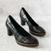 Fluchos - D7976 Plaid Lug Sole High Heel Pump