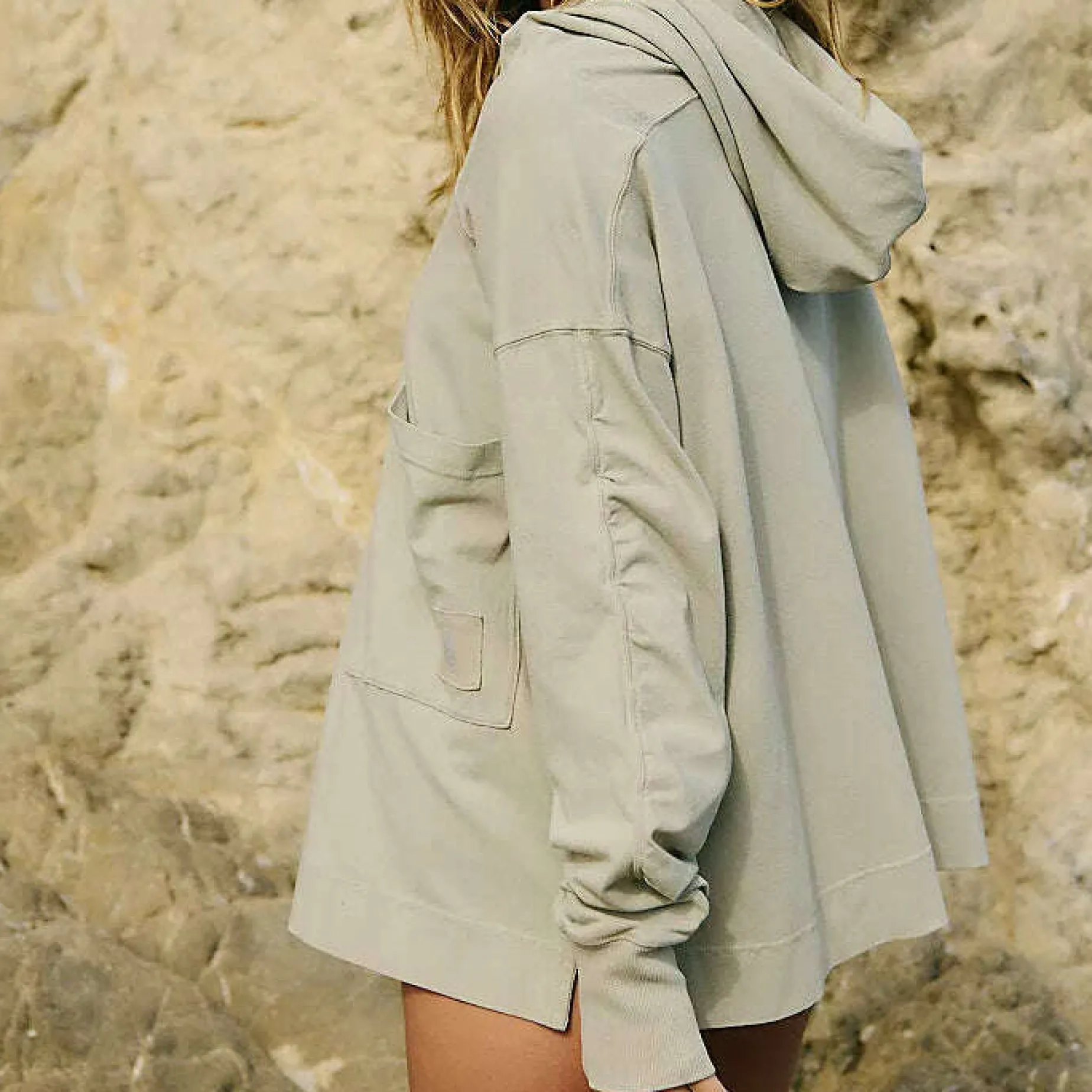 free_people__hot_shot_hoo_1.webp Free People - Hot Shot Hooded Layer - Sage Stone