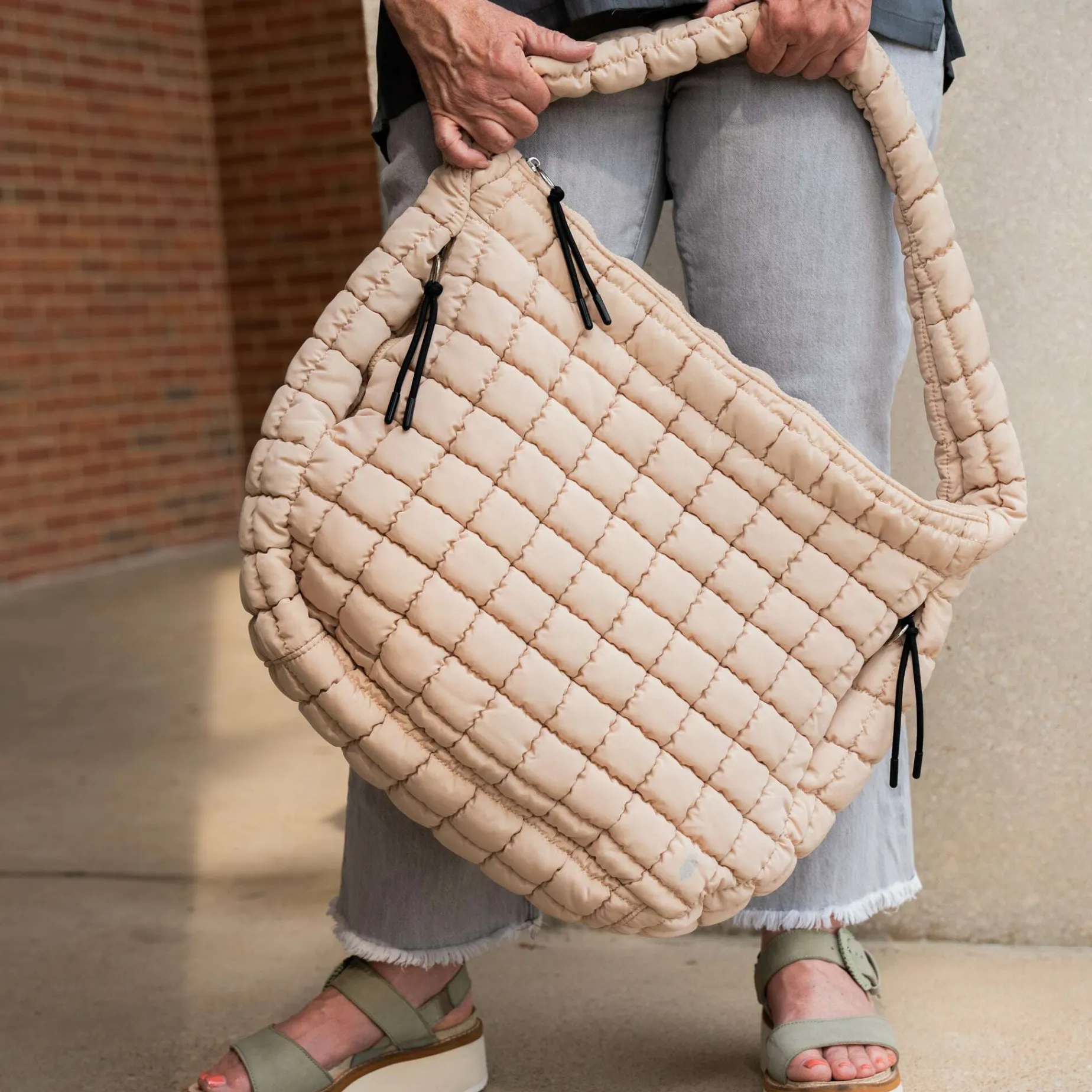 free_people_movement_quil_1.webp Free People Movement Quilted Carryall - Black & Off White