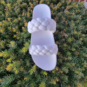 JSLIDES - Reese Braided Flatform Sandal