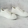 J/SLIDES - West - White Leather