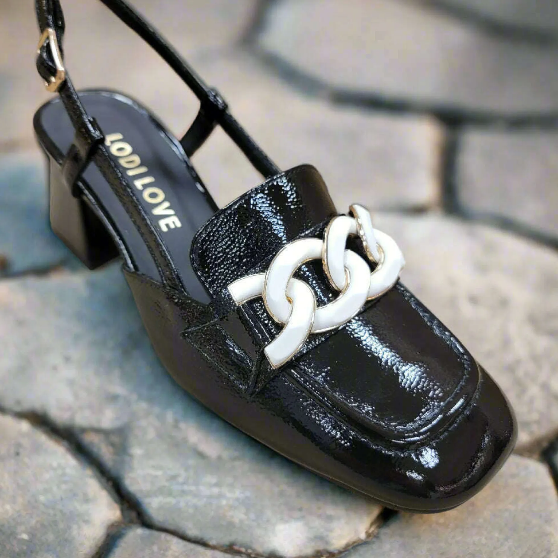 lodi_love__daramis_high_h_1.webp LODI LOVE - DARAMIS High Heel Sling Back Patent Leather Loafer Pump