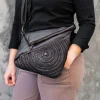 MILO - 169 Riom Dark Brown Leather Crossbody Handbag