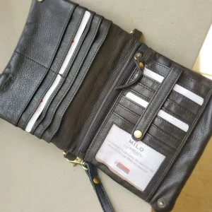 Milo - Evelyn Leather Crossbody Wallet