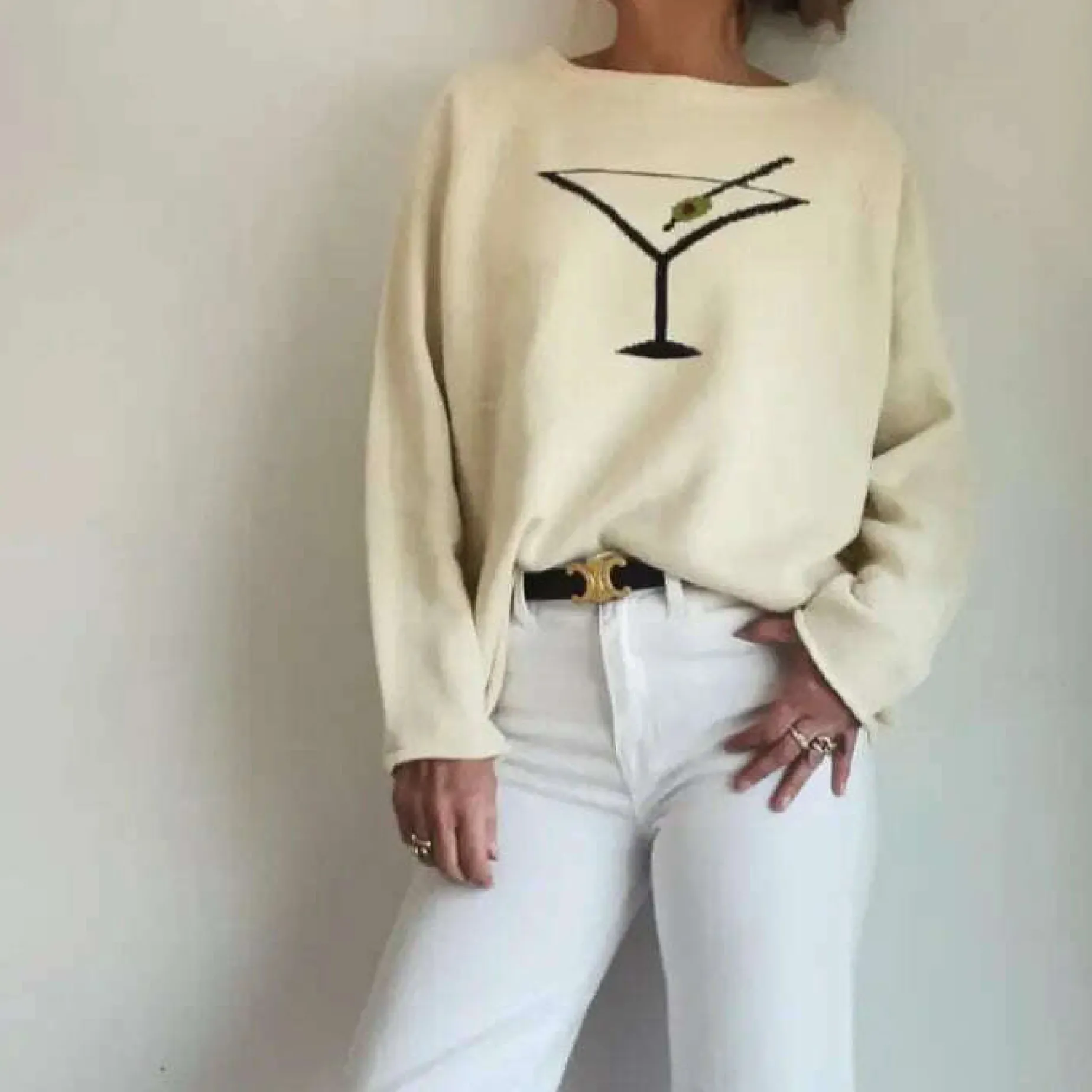 pink_pineapple__martini_s_0.webp Pink Pineapple - Martini Sweater - Ivory