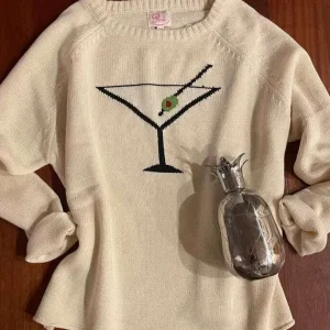 Pink Pineapple - Martini Sweater - Ivory