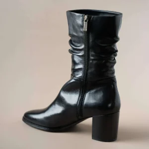 Regarde le Ciel - Joan Slouchy Mid-Calf High Heel Leather Boot