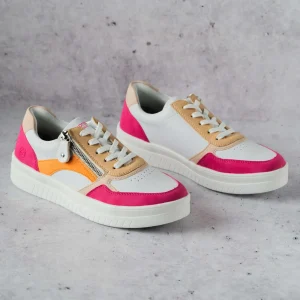 Remonte - D0J01-84 - White/Magenta/Orange/Tan