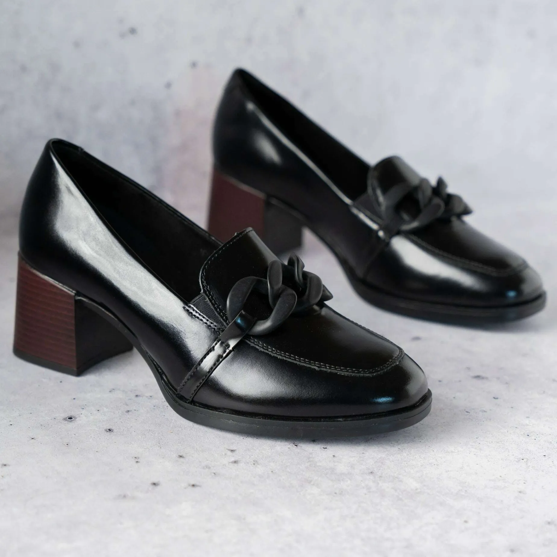 remonte__dv_classic_high__1.webp Remonte - D0V00 Classic High Heel Leather Loafers