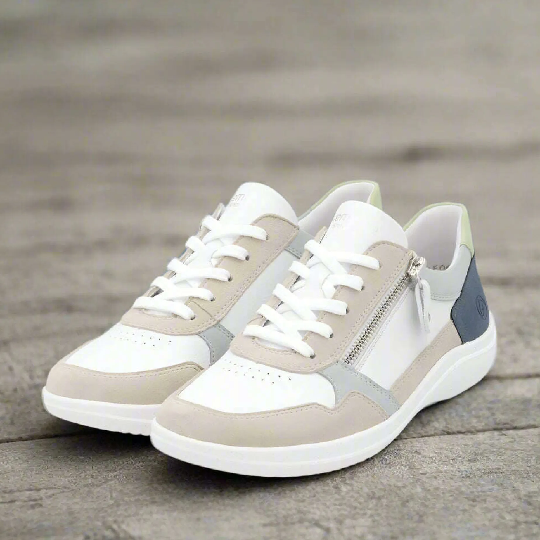 remonte_de_white_beige_am_0.webp REMONTE D1E06 White, Beige & Blue Leather Sneakers