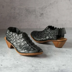 Rieker - Sina - Black & Woven Grey