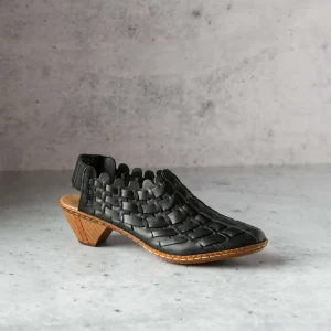 Rieker - Sina - Black & Woven Grey