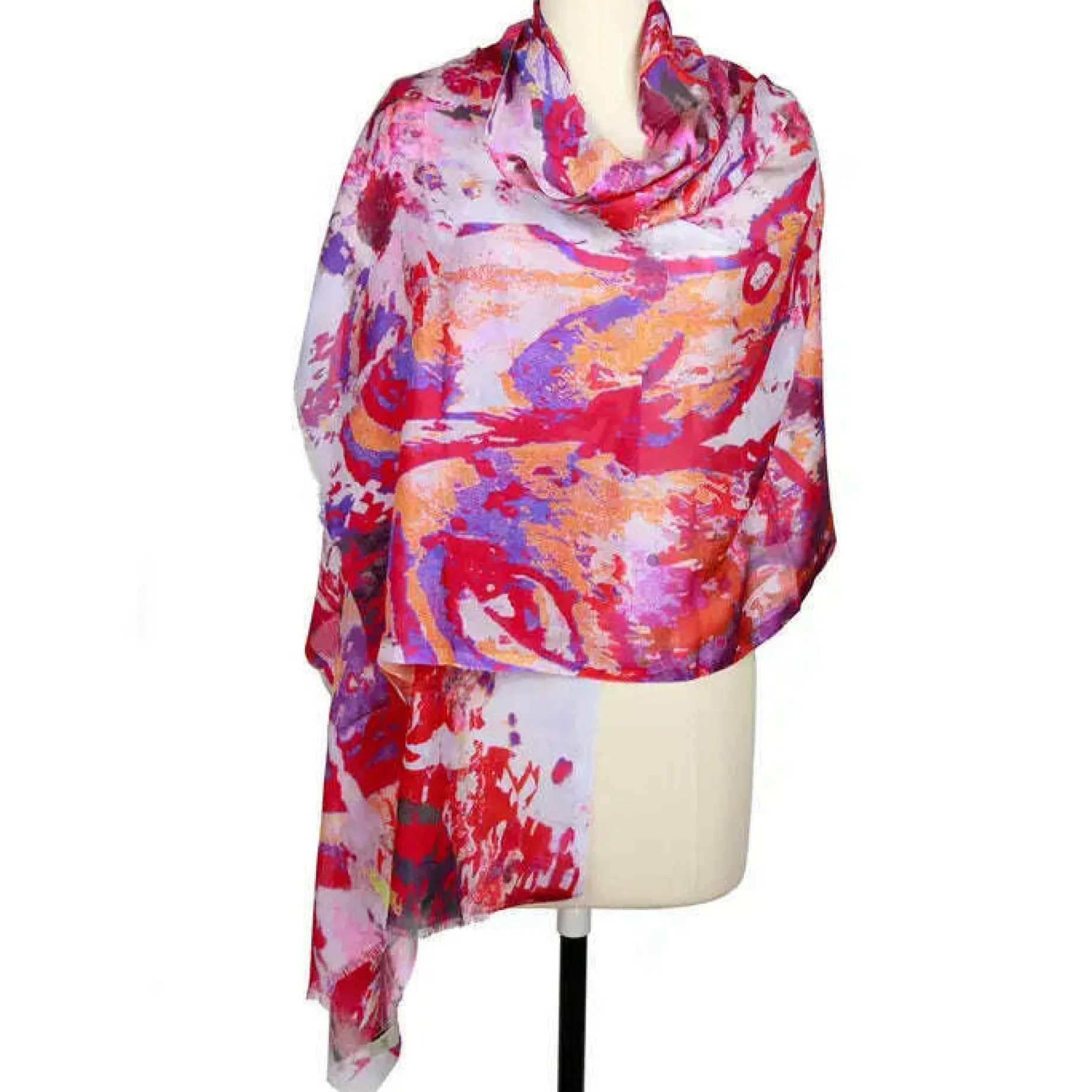 saachi__splatter_scarf_pi_0.webp Saachi - SPLATTER SCARF -Pink Multi