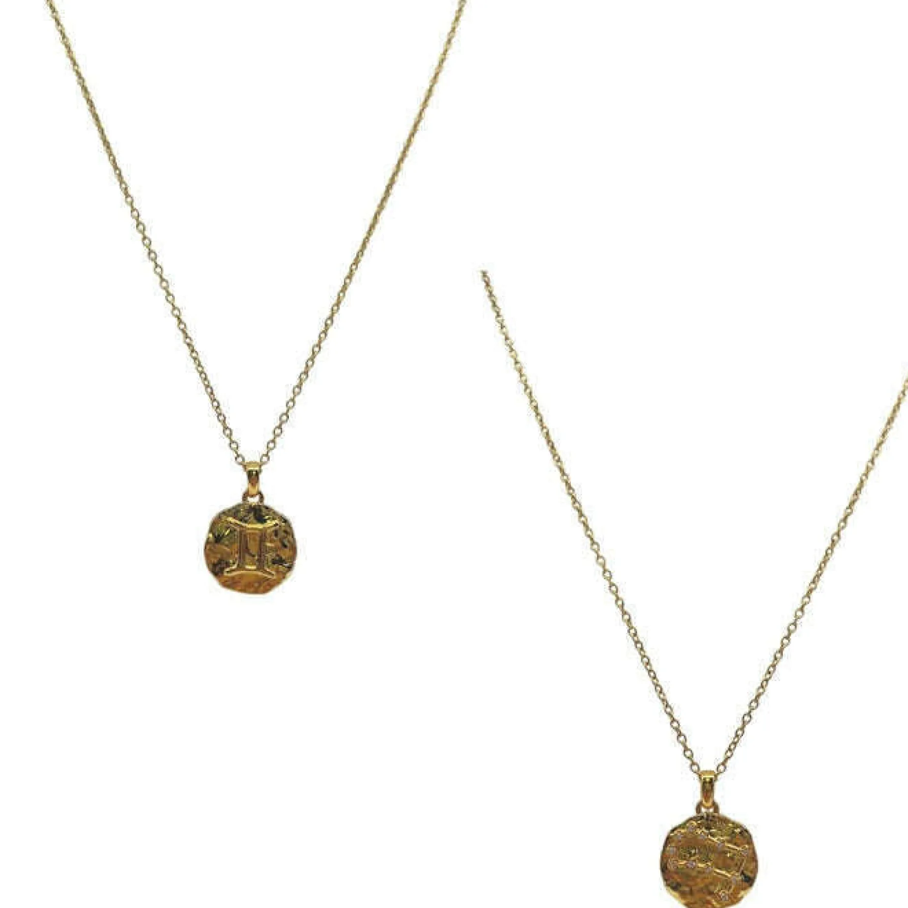 sahira__k_gold_plated_gem_0.webp SAHIRA - 18K Gold Plated Gemini Necklace