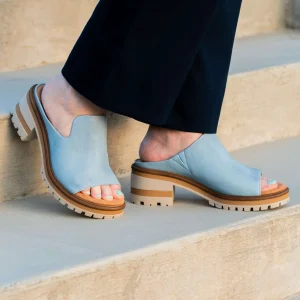 Salvia - Harper Slide Platform Heel Sandal