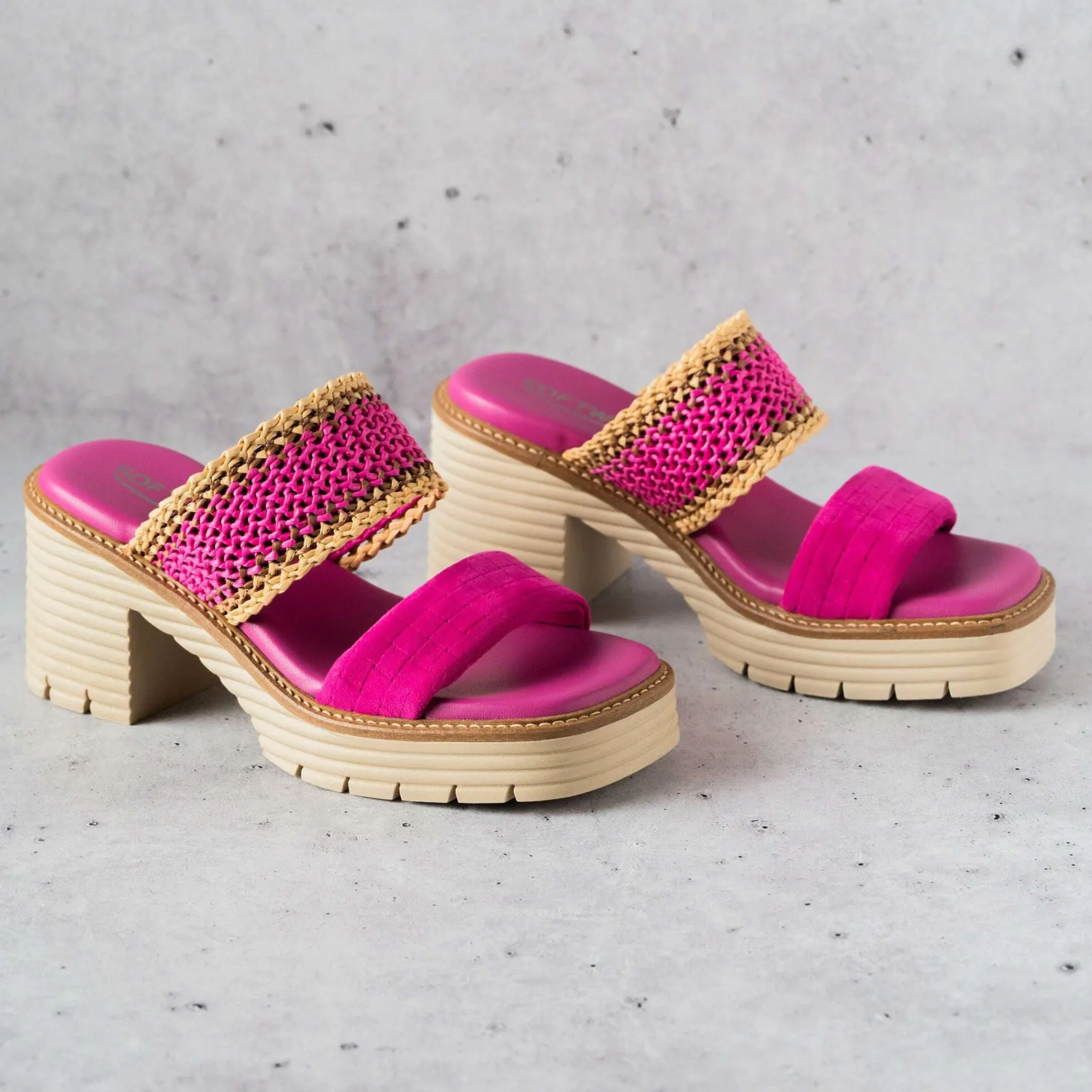 softwaves__blanca_sandal__1.webp Softwaves - Blanca Sandal - Fuchsia or Lime Green