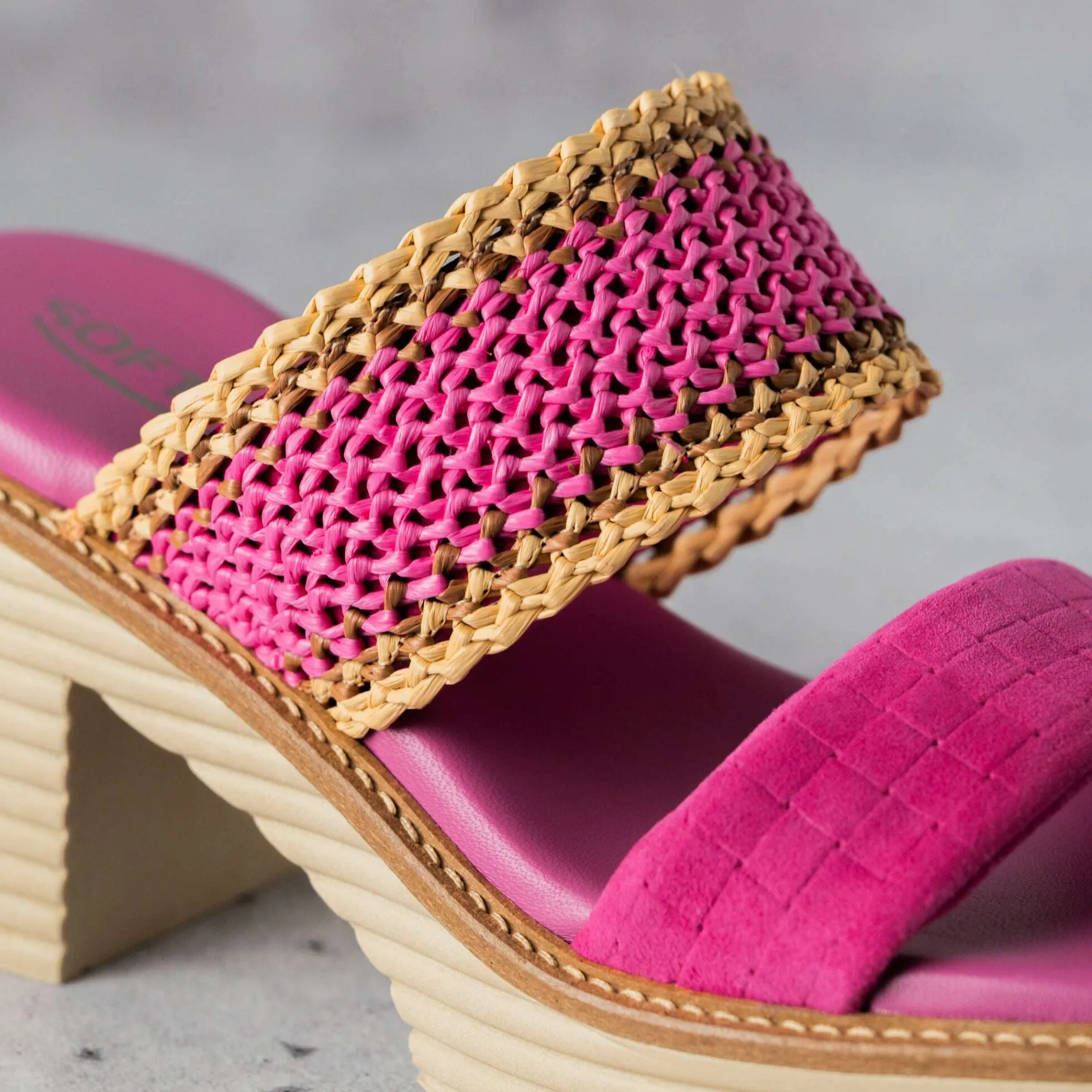 softwaves__blanca_sandal__2.webp Softwaves - Blanca Sandal - Fuchsia or Lime Green