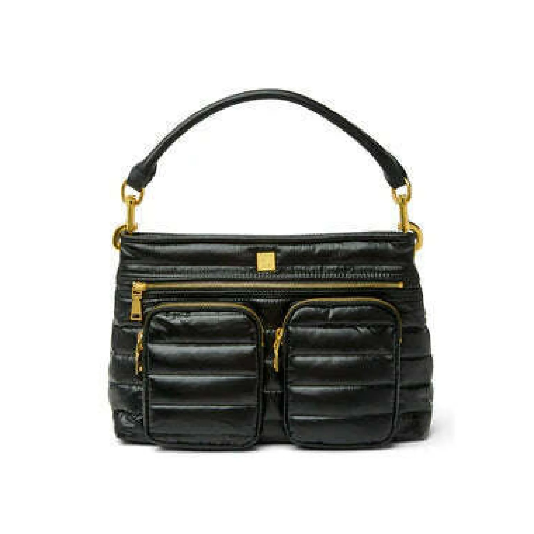think_royln__downtown_div_1.webp THINK ROYLN - Downtown Diva Handbag in Pearl Black