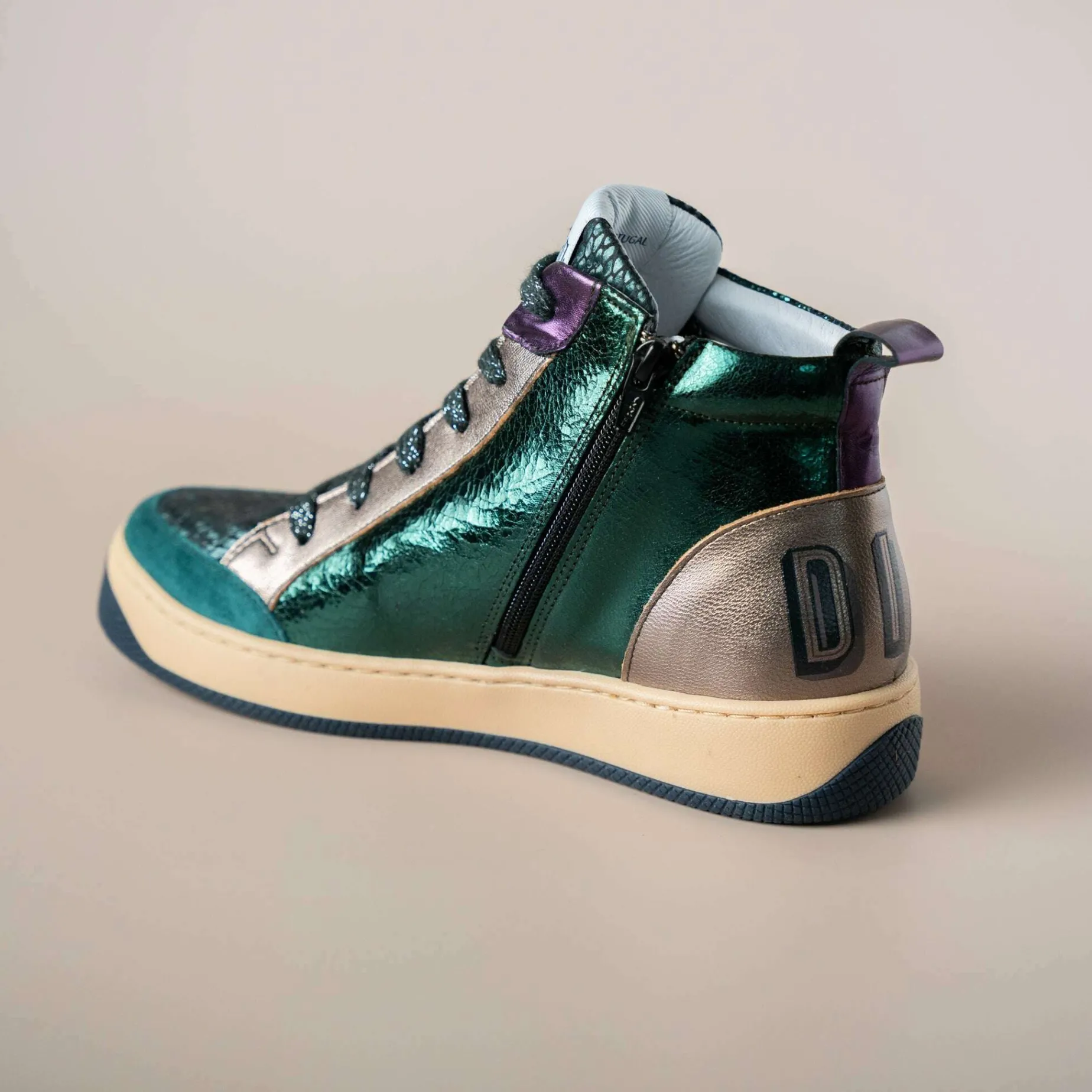 vaddia__felix_green_high__1.webp VADDIA - FELIX Green High Top Sneaker