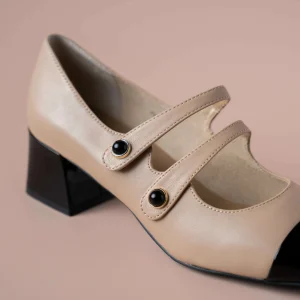 Vaneli - Darin - Ecru/Black Patent Pumps