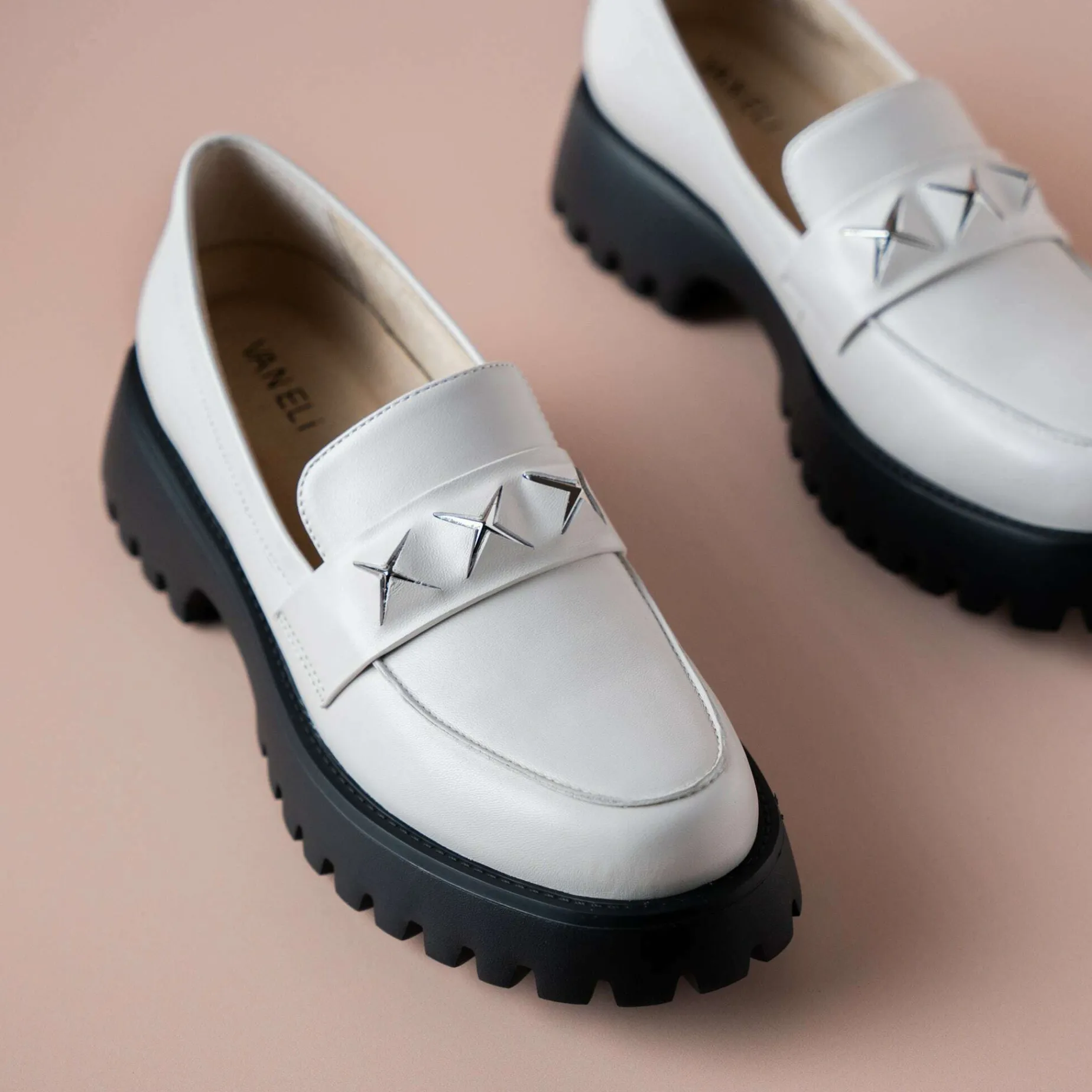 vaneli__zofie_cream_lug_s_0.webp Vaneli - Zofie Cream Lug Sole Loafers